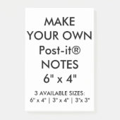 Aangepast, groot, 6 x 4 inch Post-it® notes (Voorkant)