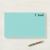 Aangepast groot blauw post-it® notes (Op bureau)