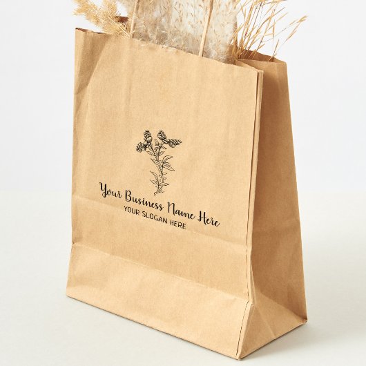 Aangepast groot botanisch 	rubberstempel