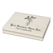 Aangepast groot botanisch 	rubberstempel (Stempel)