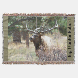 Aangepast groot Bull Elk Throw Blanket Home Decor Deken