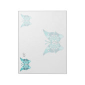 Aangepast groot Notitieblok met patroonachtergrond (Gedraaid)