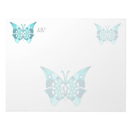 Aangepast groot Notitieblok met patroonachtergrond (Voorkant)