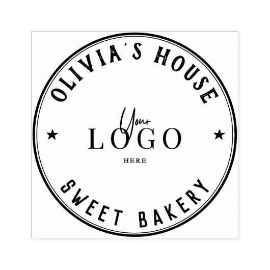 Aangepast grote persoonlijke Logo Rubberstempel (Afrduk)