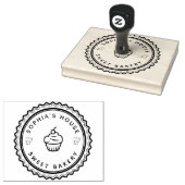 Aangepast grote persoonlijke Logo Rubberstempel (Gestempeld)