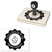 Aangepast grote persoonlijke Logo Rubberstempel (Gestempeld)
