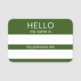 Aangepast HALLO mijn naamwoordspronouns is badge