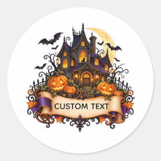 Aangepast Halloween Magiehuis Sticker