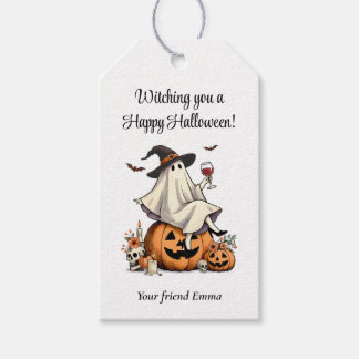 Aangepast Happy Halloween Heksen Favor Cadeaulabel