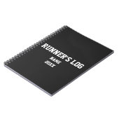 Aangepast harderslogboek Hardloopatleet Marathon S Notitieboek (Linkerzijde)