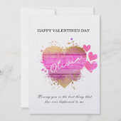 Aangepast hart Aangepaste Kaart Valentijnsdag (Voorkant)