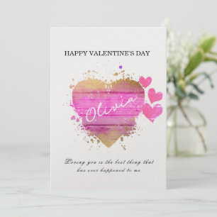 Aangepast hart Aangepaste Kaart Valentijnsdag