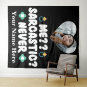 Aangepast hart foto Ik Sarcastic Nooit Wandkleed (In Situ (horizontaal))