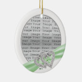 Aangepast hart Limoen lint ornament (Rechts)