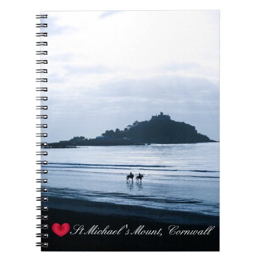 Aangepast hart St. Michaels monteren Cornwall + Ho Notitieboek (Voorkant)