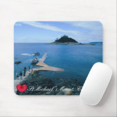 Aangepast hart St. Michaels monteren Cornwall met  Muismat (Met muis)