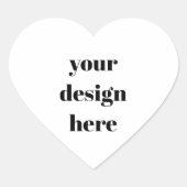 Aangepast Hart Sticker (Voorkant)