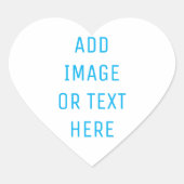 Aangepast Hart Sticker (Voorkant)