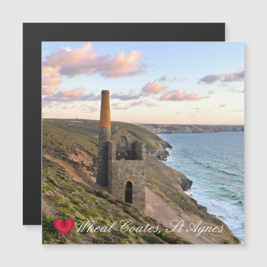 Aangepast hart Wheal Coates St Agnes Cornwall Foto (Voorkant / Achterkant)