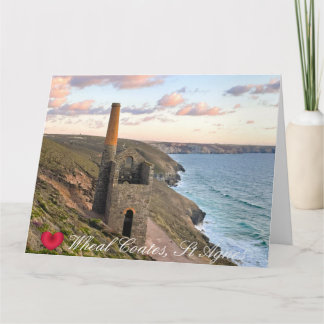 Aangepast Hart Wiel Coates St Agnes Cornwall Foto Kaart