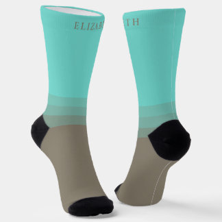 Aangepast helderblauw donkerblauw Paarse kleurenbl Sokken