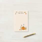 Aangepast herfst Rufous Hummingbird Notepad Post-it® Notes (Op bureau)