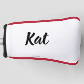 Aangepast Hoesje Golf Putter Golfheadcover (Voorkant)