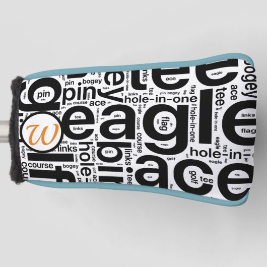 Aangepast Hoesje Golf Putter Golfheadcover (Voorkant)