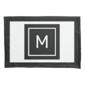 Aangepast Hoesje monogram en naam piloot Kussensloop (Voorkant)