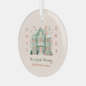 Aangepast "Home voor de Feestdagen" Ornament (Voorkant links)