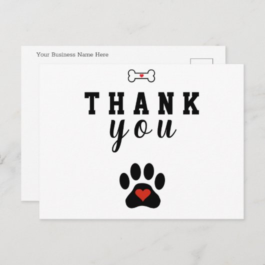 Aangepast homepage Aangepast dank je creditcard Briefkaart (Voorkant / Achterkant)