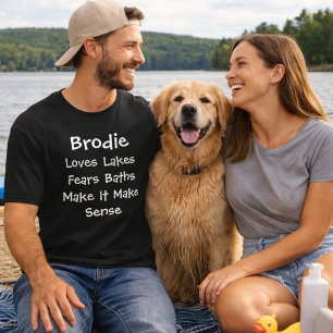Aangepast Hond Moeder Vader Houdt Van Meer Angst B T-shirt