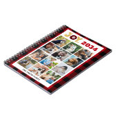 Aangepast Hondenliefhebber voor fotocollage Rood B Notitieboek (Linkerzijde)