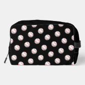 Aangepast honkbal met rode titels toilettasje (Achterkant)