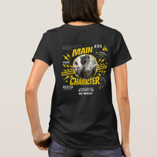 Aangepast hoofdpersonage Kat Liefhebber Grappig T-shirt
