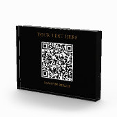 Aangepast horizontaal fotoblok met QR-codeontwerp (Rechts)