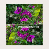 Aangepast horizontaal Visitekaartje voor geteld vo (Buitenkant ongevouwen)