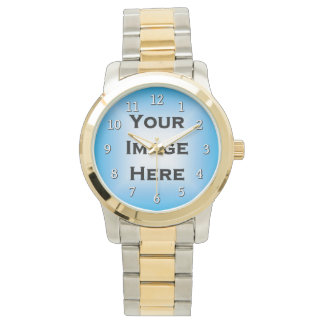 Aangepast horloge met dunne witte getallen Laat sc