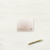 Aangepast hout Oude  tekstkalligrafie Post-it® Notes (Op bureau)