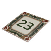 Aangepast huisnummer Tekenplaat Bos Woodland Tegeltje (Zijkant)