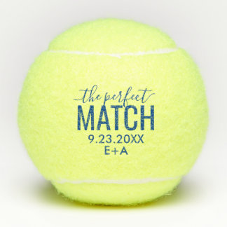 Aangepast huwelijk perfect bij Blue Tennisballen