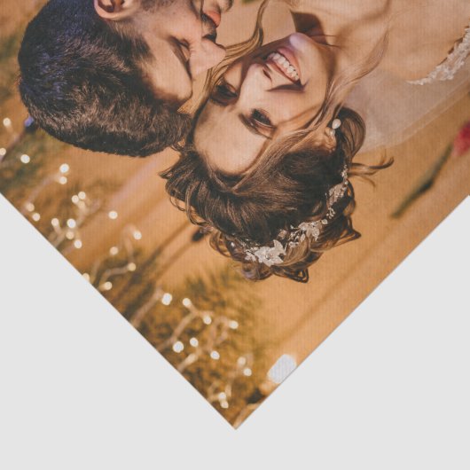 Aangepast huwelijk Voeg je eigen foto-Afbeelding t Tissuepapier (Detail)