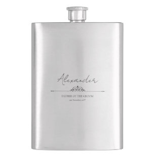 Aangepast huwelijksgeschenk vader van de bruidegom flacon
