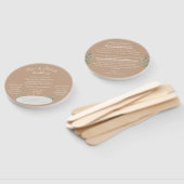 Aangepast huwelijksprogramma Handje Fan Handwaaier (Niet-gemonteerd)