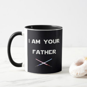 Aangepast I BEN UW FATHER Swords Lightsabers Cool Mok
