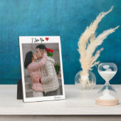 Aangepast I hou van Aangepaste foto Fotoplaat (Zijkant)