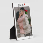 Aangepast I hou van Aangepaste foto Fotoplaat (Zijkant)