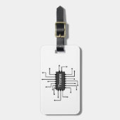 Aangepast IC-chipAfbeelding computer Bagagelabel (Voorkant verticaal)