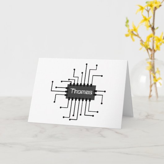 Aangepast IC-chipAfbeelding computer Kaart (Gele Bloem)