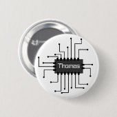 Aangepast IC-chipAfbeelding computer Ronde Button 5,7 Cm (Voorkant /achterkant)